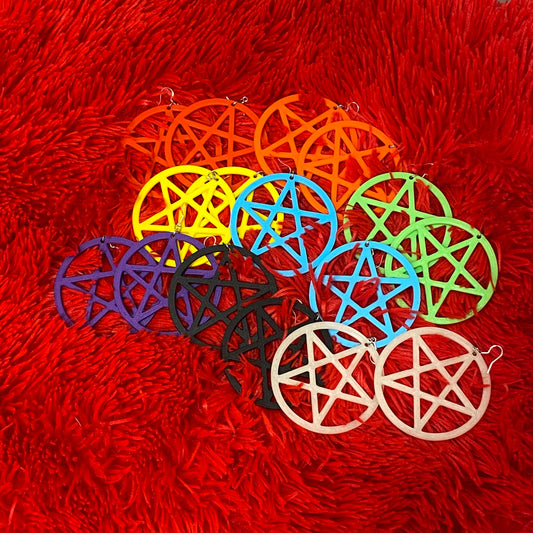 Earrings - Pentagram